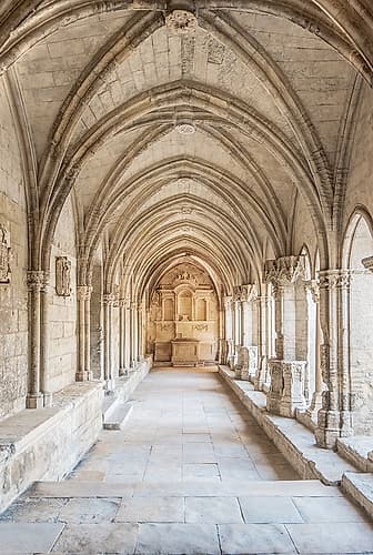 France, Provence, Arles. Saint Trophime Cloister completed in the 13th century Art Print